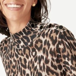 NWT J.Crew leopard sweater